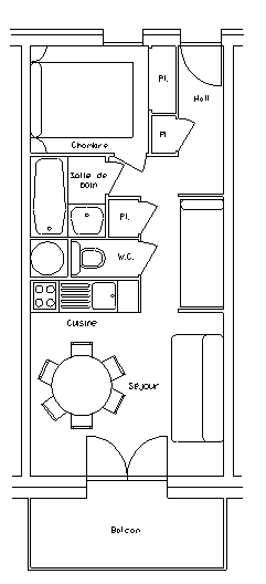 Plan de l'appartement