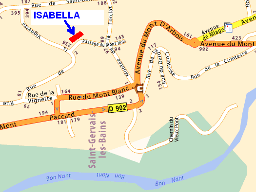 Plan de Saint-Gervais